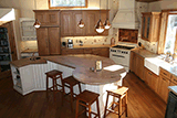 Cherry and Painted Kitchen